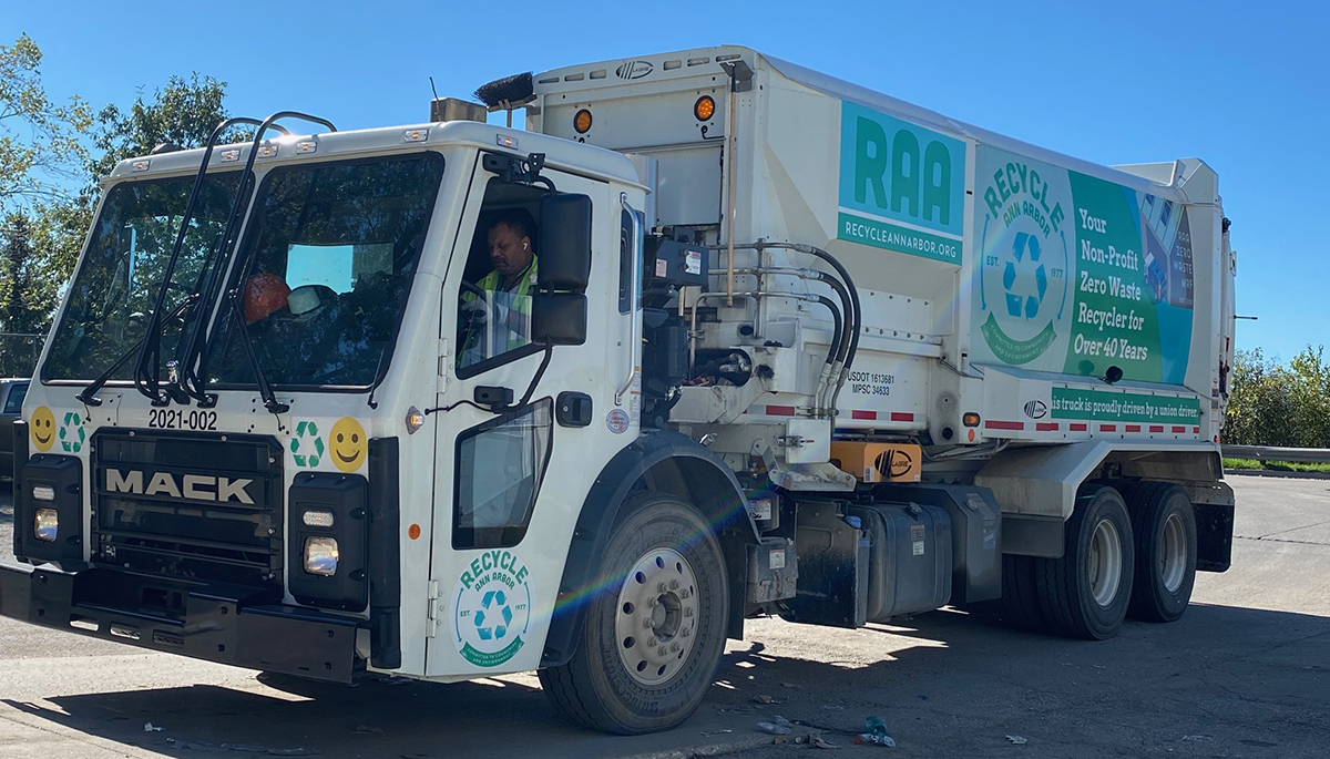 Recycle Ann Arbor Curbside Recycling Truck