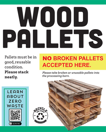 wood pallets sign
